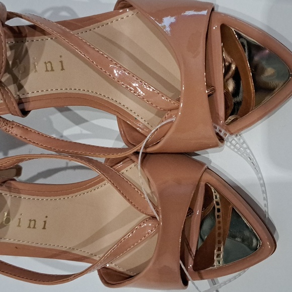 Gianni Bini Misha Patent Leather Ankle Wrap-Up Dress Sandals - Picture 6 of 10